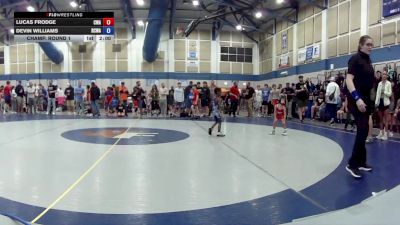 6U Boys FS - 40-45 Champ. Round 1 - Lucas Frodge, Contenders Wrestling Academy vs Devin Williams, Red Cobra Wrestling Academy