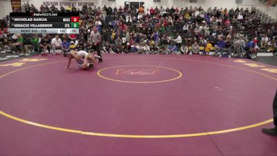 126 lbs 3rd Place Match - Ignacio Villasenor, Stillwater vs Nicholas Garcia, Marmion Academy
