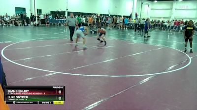 120 lbs Round 6 (10 Team) - Luke Snyder, Team Blue Steel vs Sean Herlihy, Florida Elite Wrestling Academy