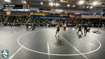 165 lbs Quarterfinal - Max Herman, New Lenox (Lincoln-Way West) vs Liam Kelly, Chicago (Mt. Carmel)