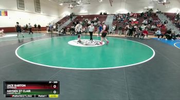 285 lbs 1st Place Match - Hayden St Clair, Lander Valley vs Jace Barton, Kemmerer