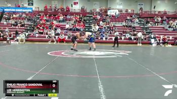 285 lbs Quarterfinal - Lee Herrington, Nebraska-Kearney vs Emilio Franco Sandoval, San Francisco State