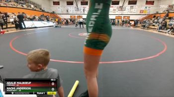 140 lbs Champ. Round 1 - Naomi Anderson, Moorcroft vs Adalie Malboeuf, Pinedale