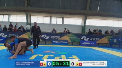 MAYCON VINÍCIUS DOS SANTOS FREIT vs LUCAS SANTOS RODRIGUES 2026 FPJJ Circuito Paulista NO GI Etapa 3