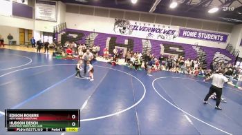 49 lbs Cons. Round 2 - Hudson Desch, Shootbox Wrestling Club vs Edison Rogers, Alta Wings Wrestling