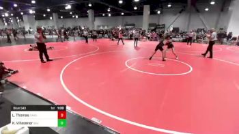 113 lbs Consi Of 16 #1 - Logan Thomas, Oakdale vs Kai Villasenor, Silverback WC