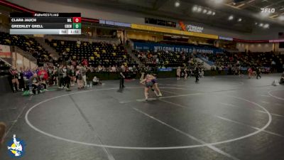 115 lbs Champ. Round 1 - Greenley Grell, Central DeWitt vs Clara Jauch, Milton