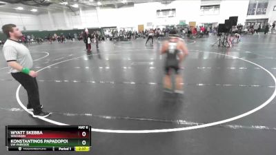 125 lbs Champ. Round 1 - Wyatt Skebba, Wisconsin vs Konstantinos Papadopoulos, UW-Parkside