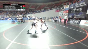 2A/1A Boys 126 Semifinal - Preston Slawson, Irrigon Boys vs Harley Hardison, Lowell Boys