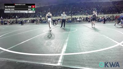 132 lbs Round Of 16 - Eli Boggan, Team Tulsa Wrestling Club vs Ralfie Cox, Weatherford Youth Wrestling