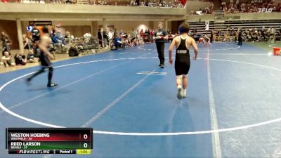 130 lbs Finals (8 Team) - Weston Hoebing, Westfield vs Reed Larson, Bemidji