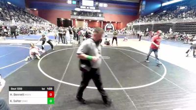 90 lbs Quarterfinal - Hunter Bennett, Moen Wr Ac vs Kouper Salter, CrassTrained