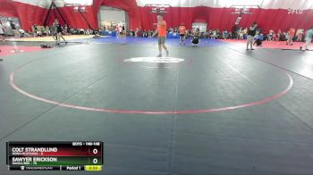 148-148 lbs Round 1 - Colt Strandlund, Mora Mustangs vs Sawyer Erickson, Waska/BBE