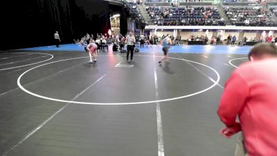 5th - 6th grade - 117 Cons. Round 3 - Hunter Vos, Iowa vs Luke Hutchinson, Moyer Elite Wrestling