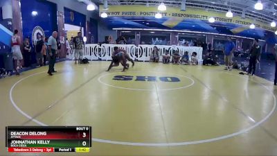 190 lbs Quarterfinal - Johnathan Kelly, Boca Ciega vs Deacon Delong, Attack