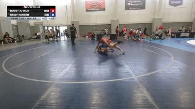 190 lbs Champ. Round 3 - Bobby Jo Dick, Omak Wrecking Crew Wrestling vs Keely Hansen, Sanpete Girls Wrestling Club