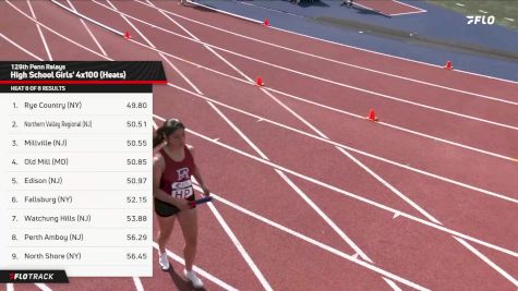 High School Girls' 4x100m Relay, Prelims 9