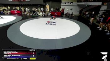 120 lbs Round 4 (16 Team) - Kristine Comia, LAWA-FR vs Luciana Rodriguez, SCVWA-FR