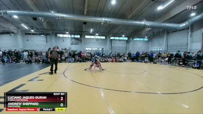 150 lbs Cons. Round 2 - Luciano Jaques-Duran, Pueblo Centennial vs Andrew Sheppard, Englewood