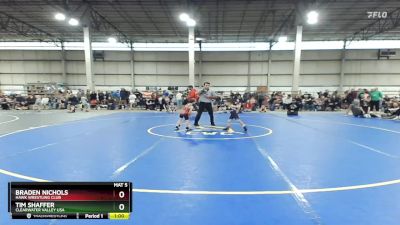 42 lbs Round 1 - Tim Shaffer, Clearwater Valley USA vs Braden Nichols, Hawk Wrestling Club