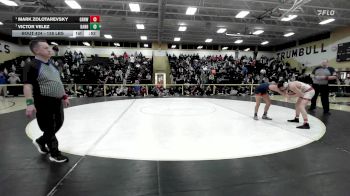 138 lbs Final - Mark Zolotarevsky, Greenwich vs Victor Velez, Danbury