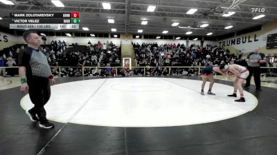 138 lbs Final - Mark Zolotarevsky, Greenwich vs Victor Velez, Danbury
