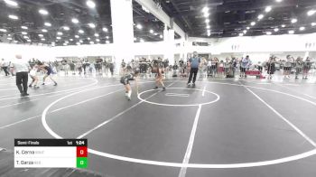 116 lbs Semifinal - Kamila Cerna, Southwest Stallions WC vs Trinity Garza, Red Wave Wrestling