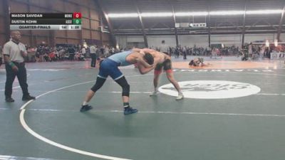 185 lbs Quarterfinal - Mason Savidan, Monster Garage vs Dustin Kohn, Ascender Elite