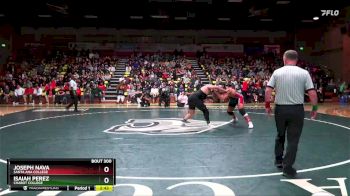 285 lbs 1st Place Match - Joseph Nava, Santa Ana College vs Isaiah Perez, Chabot College