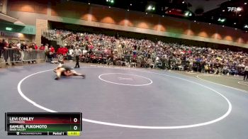 138 lbs Champ. Round 1 - Samuel Fukomoto, River Valley vs Levi Conley, Harrisburg