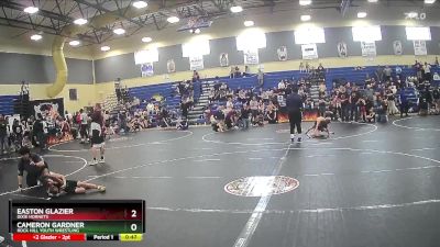 66 lbs Semifinal - Easton Glazier, Dixie Hornets vs Cameron Gardner, Rock Hill Youth Wrestling