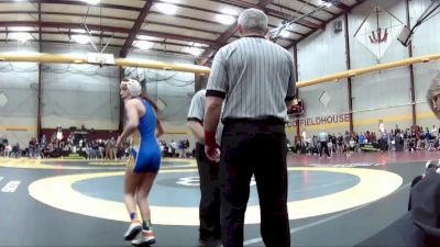 100 lbs Cons. Round 4 - Olivia Whitlach, Tuscarawas Valley HS vs Araceli Clem, Canon-McMillan
