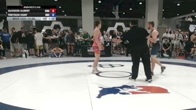 74 kg Cons. Rd Of 128 - Jackson Albert, George Mason vs Treyson Hunt, Mustang Wrestling Club