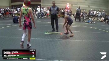 82 lbs Round 5 (6 Team) - William Szarek, Mi Pitbulls vs Peyton Obrecht, MO Outlaws