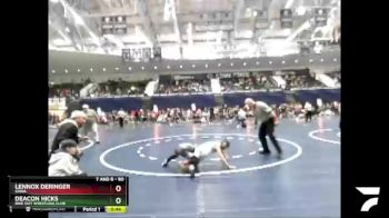 80 lbs Semifinal - Lennox Deringer, SHWA vs Deacon Hicks, Ride Out Wrestling Club