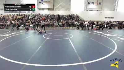 58 lbs Cons. Round 5 - Tucker Calimeri, Falconer Youth Wrestling vs Cole Hogan, Brawler Elite