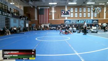 165 lbs 7th Place Match - Brennan Higgs, Clearfield vs Logan Memmott, Layton