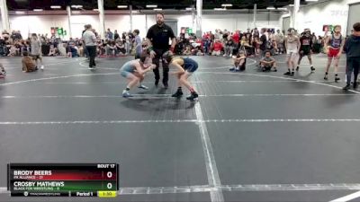 68 lbs Round 5 (8 Team) - Brody Beers, PA Alliance vs Crosby Mathews, Black Fox Wrestling