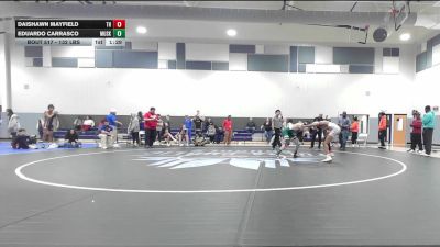 132 lbs Semifinal - Daishawn Mayfield, Tulsa Hale vs Eduardo Carrasco, Muskogee