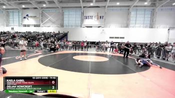 74-82 lbs Semifinal - Deliah Howcroft, Ruthless Aggression Wrestling Club vs Kaela Gabel, Webster Junior Titans Youth Wrestling