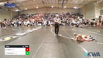 47 lbs Rr Rnd 1 - Nevalee Petty, Skiatook Youth Wrestling vs Zellee Edwards, HURRICANE WRESTLING ACADEMY
