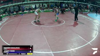 132 lbs Quarterfinal - Mayden Kahalehau, Hawaii vs Joseph Ward, Montana