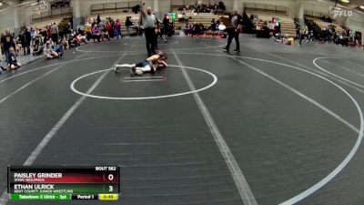 60 lbs 3rd Place Match - Ethan Ulrick, Kent County Junior Wrestling vs Paisley Grinder, SMWC Wolfpack