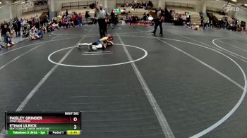 60 lbs 3rd Place Match - Ethan Ulrick, Kent County Junior Wrestling vs Paisley Grinder, SMWC Wolfpack