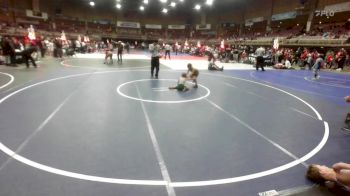 54 lbs Consolation - Jarrod Romero, La Gente WC vs Jaxson Staples, Pueblo County WC