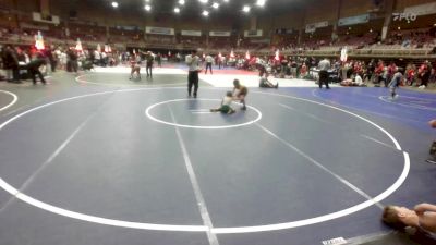 54 lbs Consolation - Jarrod Romero, La Gente WC vs Jaxson Staples, Pueblo County WC