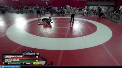 150 lbs Cons. Round 3 - Cameron Spensley, Wisconsin vs Carter Beeler, Wisconsin