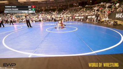 120 lbs Quarterfinal - Tanner Ingle, American Dream vs Ladson Fraser, Roundtree Wrestling Academy