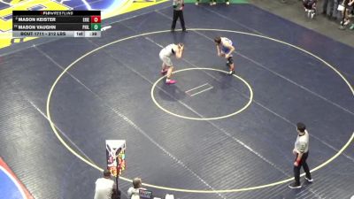 212 lbs Consi Of 8 #2 - Mason Keister, Erie vs Mason Vaughn, Philipsburg-Osceola