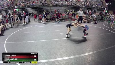 70 lbs Round 4 (6 Team) - Zeke Sanchez, Utah vs Asher Crisp, Kentucky